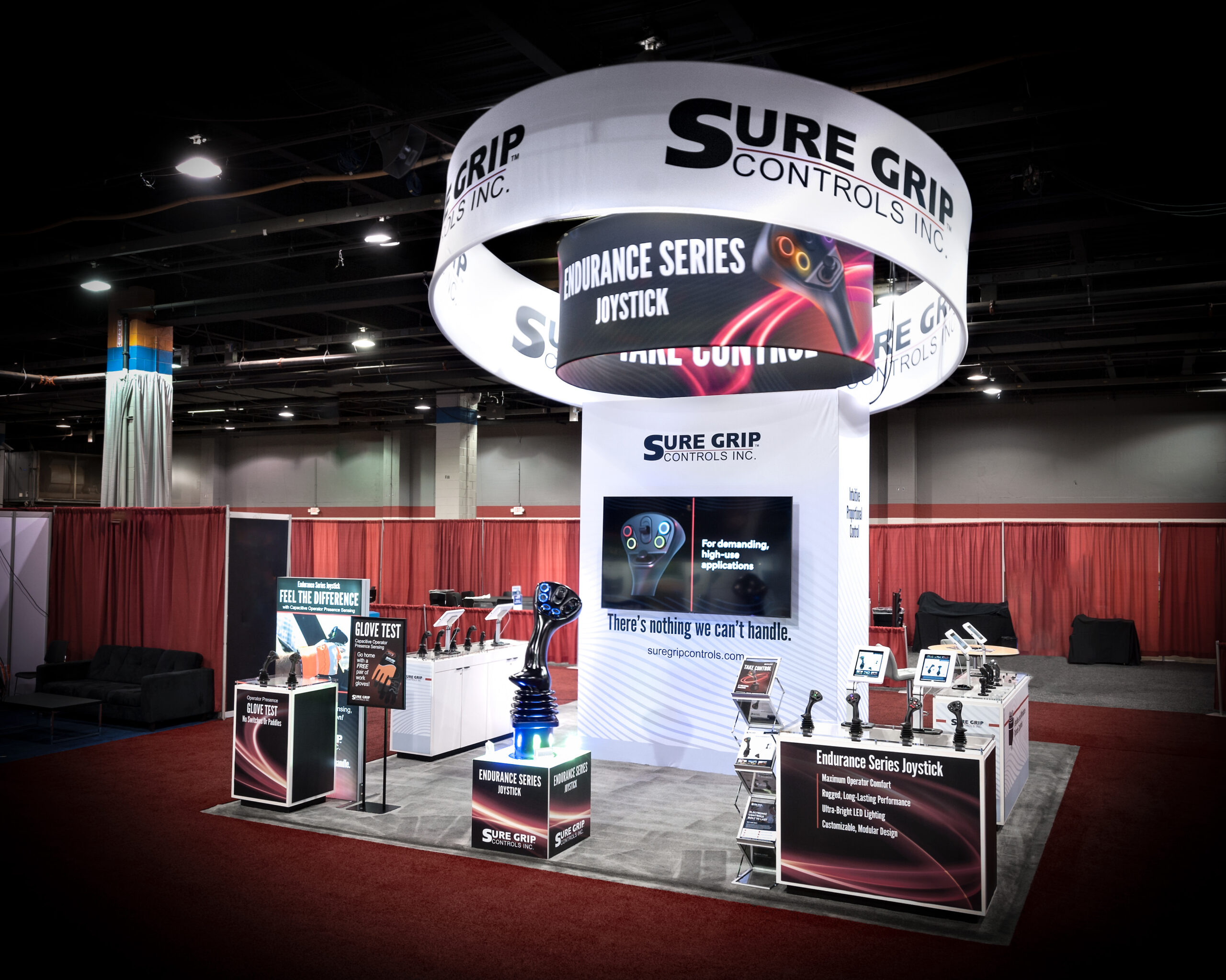 Sure Grip Controls booth