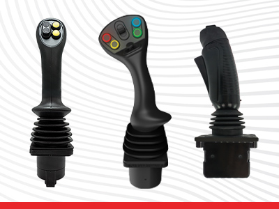 Sure Grip Controls joysticks at iVT Expo